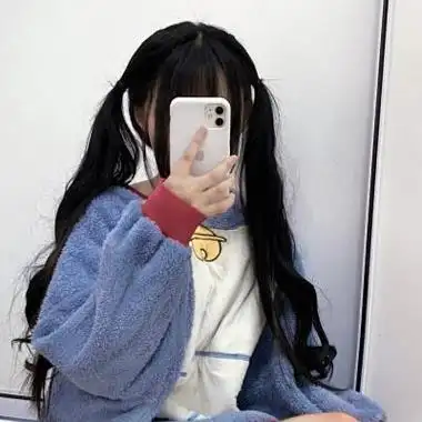 女生真人版头像可爱漂亮双马尾