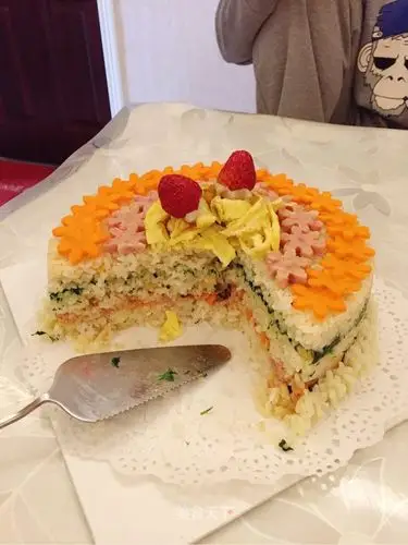 哈哈自己diy的米饭蛋糕也是没谁了