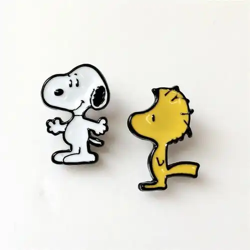 经典欧美卡通花生漫画snoopy史努比小黄鸟耳钉耳环韩国女款耳饰