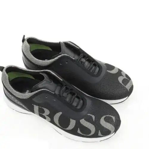 雨果博斯绿标男士网面运动鞋