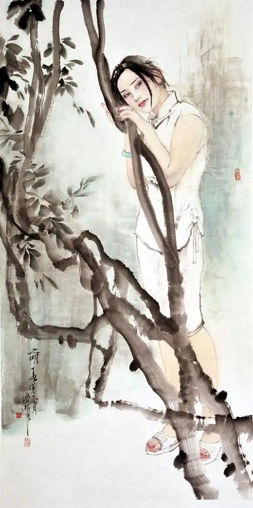 袁雪瀚工笔人物作品欣赏