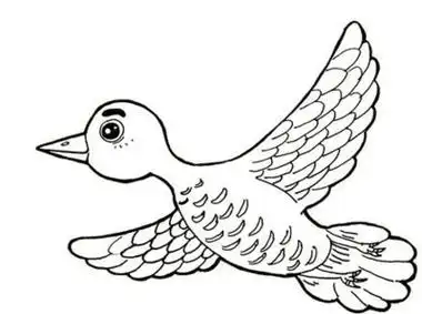 用3画大雁简笔画三步 - 简单简笔画