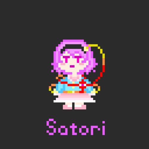 ut像素风的东方角色们~ 因为.