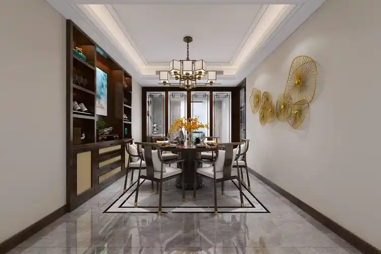 餐厅中式吊顶100平米装修