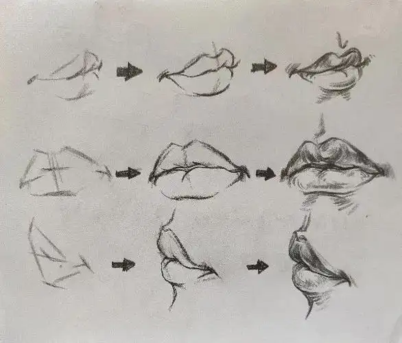 5期精彩回顾-不同角度,年龄特征的嘴巴刻画_北京京北画室_零二七艺考