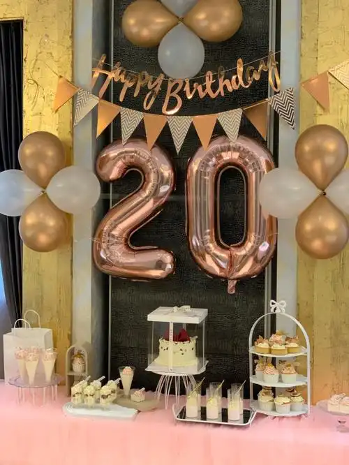 20岁生日甜品台