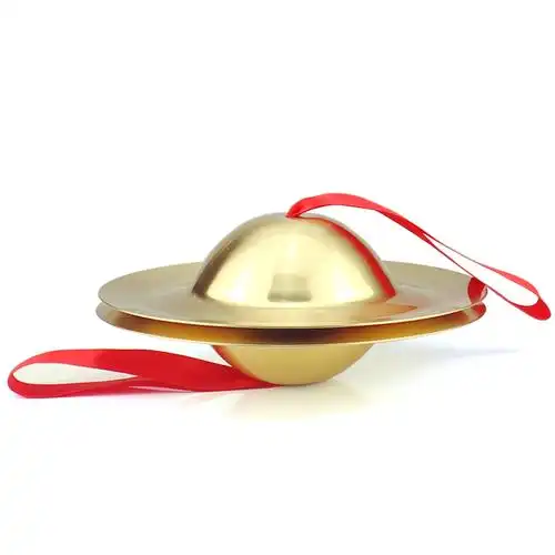 厂家批发 7寸纯铜铪子 法器 合子 铜镲 佛教引磬 乐器佛具用品