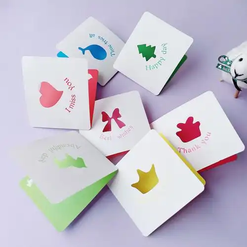 创意个性镂空贺卡 韩式爱心商务节日卡 花店活动贺卡留言小卡片