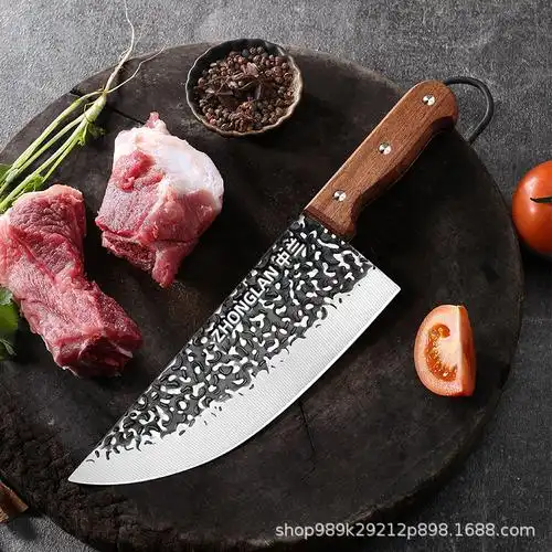 现货锻打猪肉刀分割切肉刀屠夫屠杀猪肉刀斩切斩骨刀市场屠宰刀具