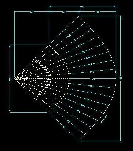 制图中偏心异径管的展开图怎么画