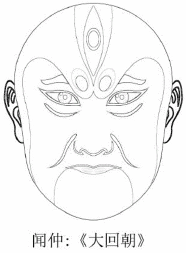 京剧空白脸谱涂色线稿(三)可打印涂色.pdf 51页