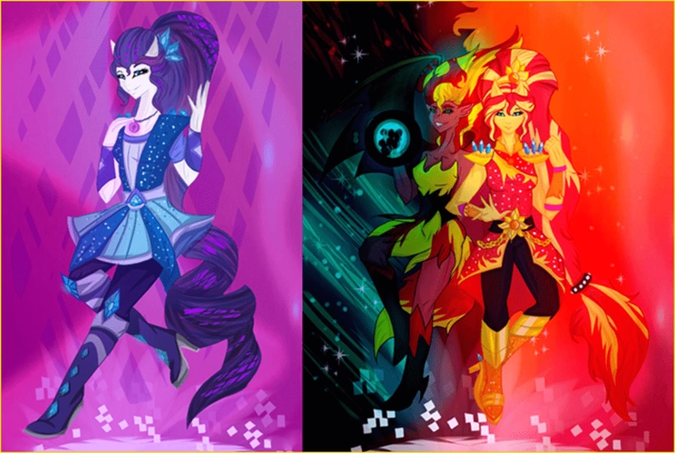 小马宝莉:小马驹的同人魔女画作,云宝的羽翼变成了荆棘和-第5张图片