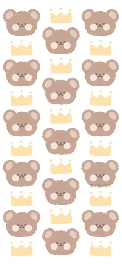 壁纸可爱图源vb@小熊代言人礼貌拿