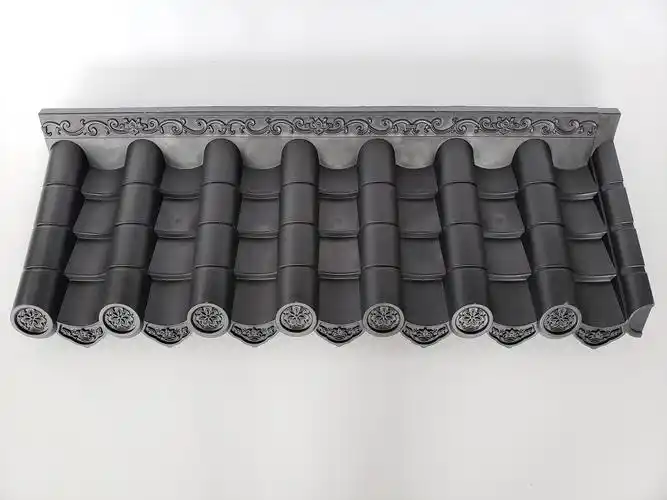 虹鑫仿古屋檐瓦湛江仿古围墙瓦厂家直销树脂琉璃瓦尺寸订制