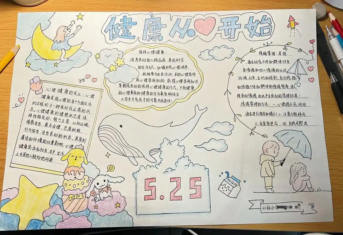 心理健康手抄报 大学生心理健康手抄报