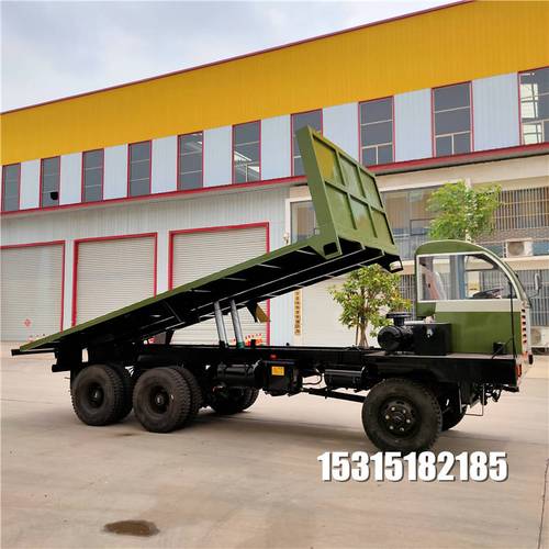 后八轮平板运输车柴油六驱自卸车农用拖拉机后八轮渣土车翻斗车