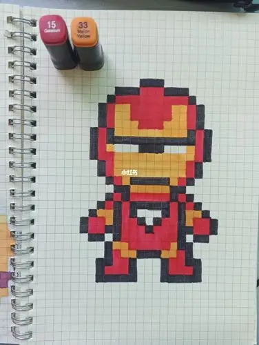 像素画钢铁侠英雄联盟打卡