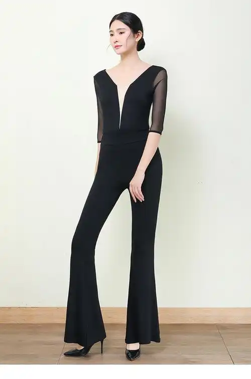 形体服女套装夏天高端莫代尔导师形体训练服装模特修身演出网纱舞蹈