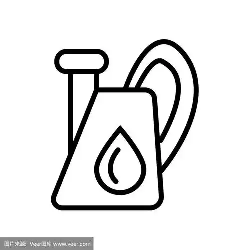 油图标矢量孤立在白色背景,油标志,线或线性标志,元素设计在轮廓风格