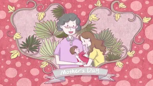 感恩母亲节ppt模板唯美温馨感谢妈妈幼儿园小学生母爱班会活动ppt