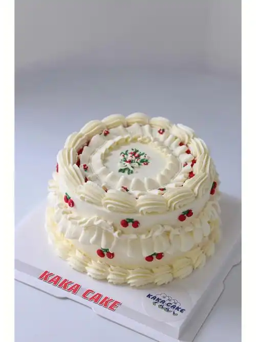 复古裱花蛋糕中山蛋糕