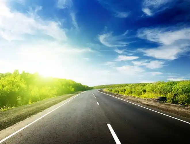 美丽的马路风景高清摄影图片