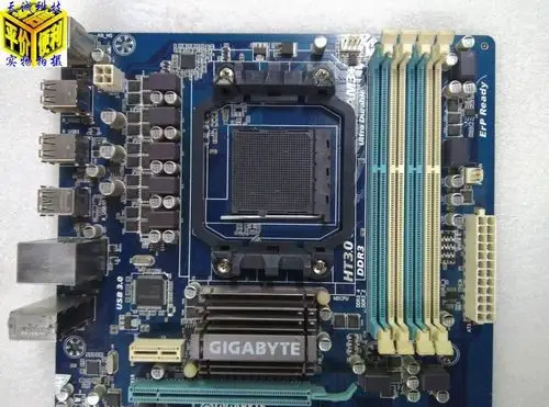 技嘉ga970ads3一年am3usb30sata3ddr3支持八核主板