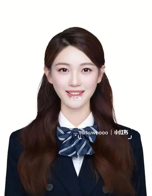 这个证件照发型就挺好看的