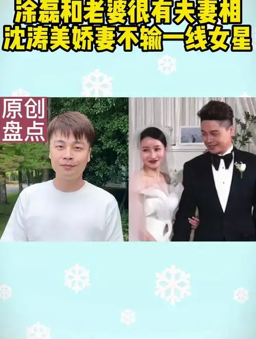 主持人夫妻颜值,涂磊和老婆很有夫妻相,沈涛美娇妻不输一线女星