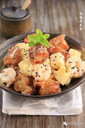 菠萝虾仁油条-堆糖,美好生活研究所