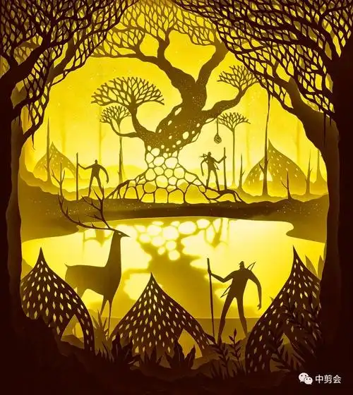 国外剪纸剪纸中的光影童话印度艺术家夫妇哈里与迪普蒂harideepti