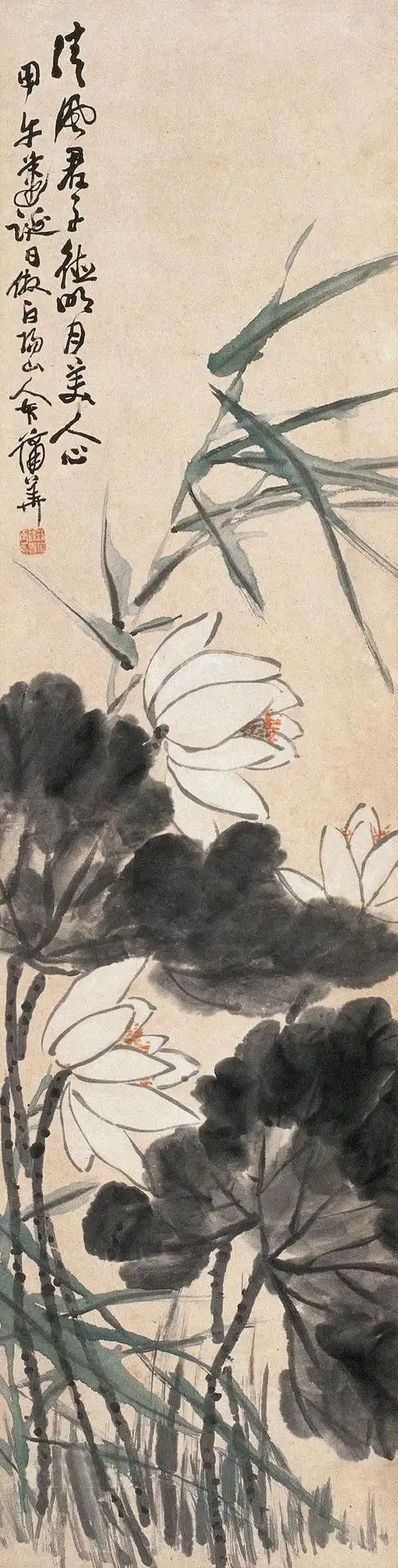 这位海派大家的花鸟,清丽鲜活|蒲华|任伯年|苦铁|竹石|笔意_网易订阅