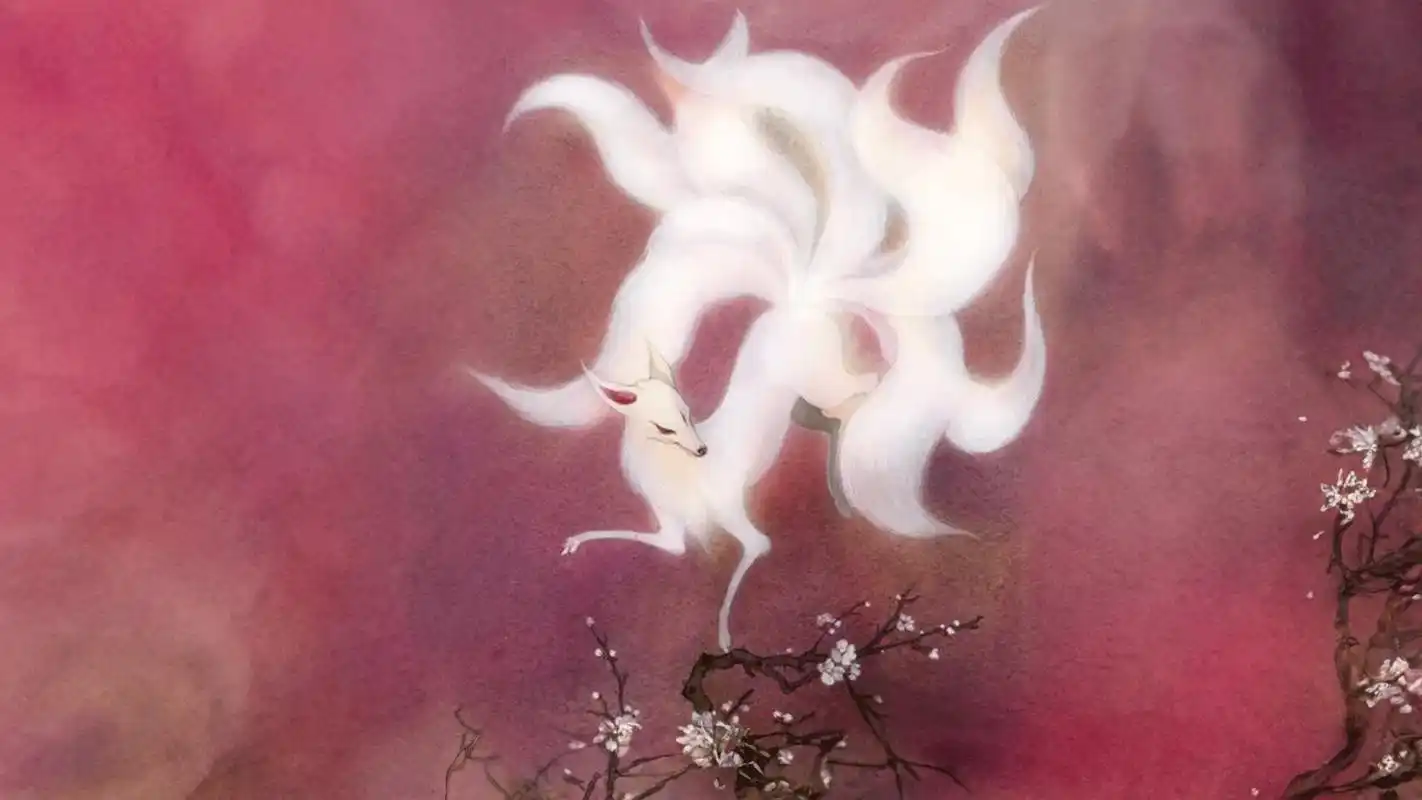 山海经异兽:九尾狐,长着九条尾巴,能幻化成人