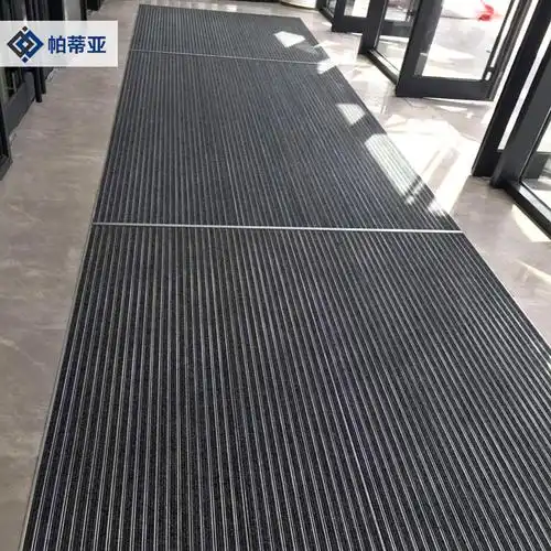 酒店门口铝合金地垫嵌入式除尘刮泥门垫防尘进门地毯商用防滑脚垫