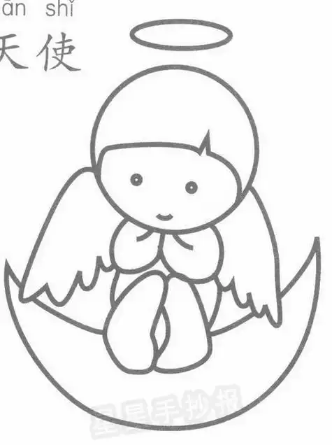 天使的简笔画天使的简笔画怎么画