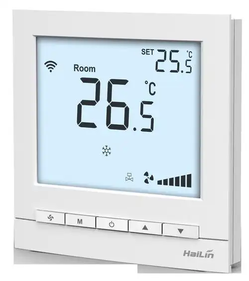 中央空调温控器四管制风机盘管液晶温控器开关面板9023wifi