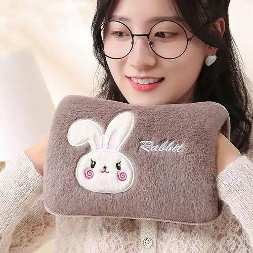 热水袋充电式暖宝宝可爱卡通毛绒