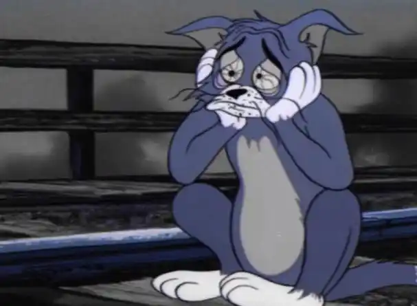 猫和老鼠抑郁猫丧图黑白,猫和老鼠抑郁表情包