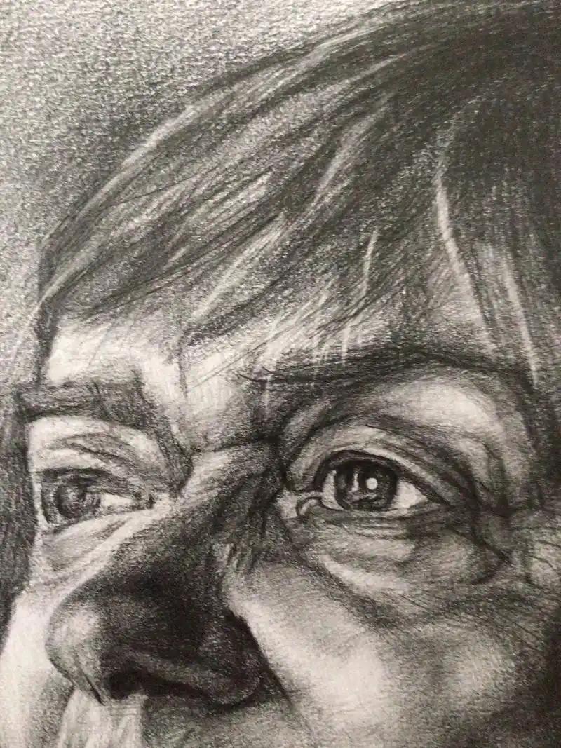 素描 #人物肖像 #绘画过程分享 #带你走进画里 - 抖音