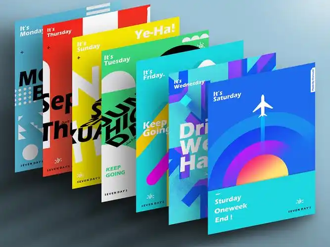 studio—jq  简单的色块排列和文字排版构造出富有冲击力的画面 词Ζ