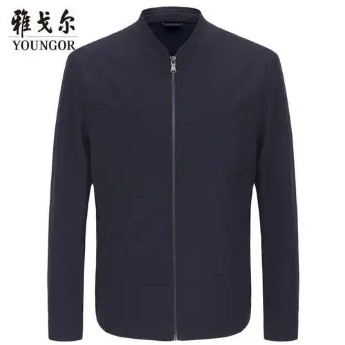 雅戈尔夹克秋季新款男士官方商务休闲宽松户外飞行员外套多色