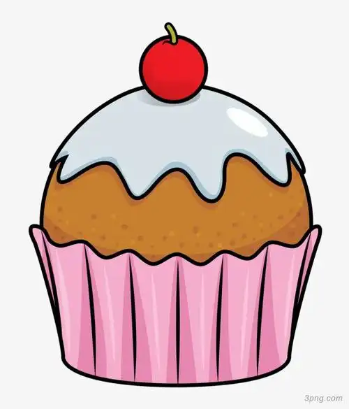 樱桃奶油纸杯蛋糕