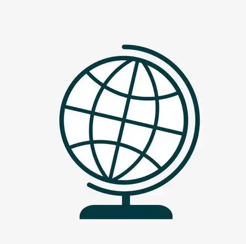 扁平化简笔地球仪