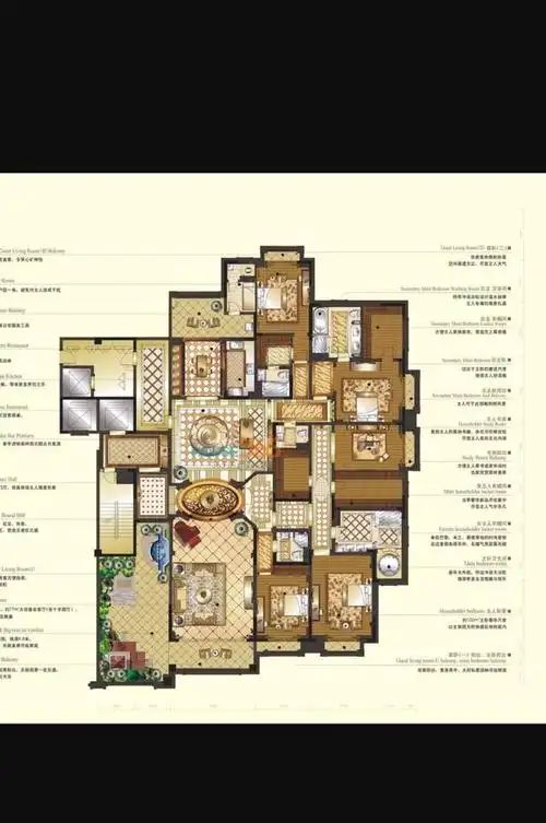 365平米极尽奢华的大平层户型,成功人士标配大宅|套间|阳台|总统套房