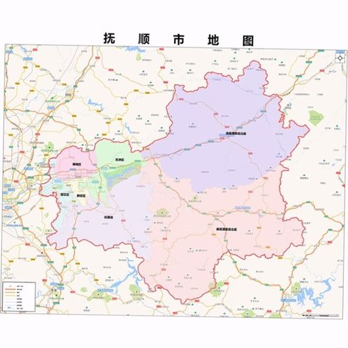 2024新款抚顺市地图贴图 办公室挂图 高清防水墙壁装饰画定制地图