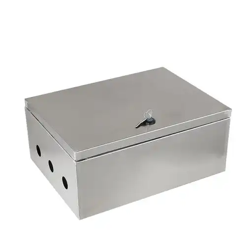 201/304室内不锈钢配电箱基业箱电控箱控制柜 明装挂墙强电布线箱