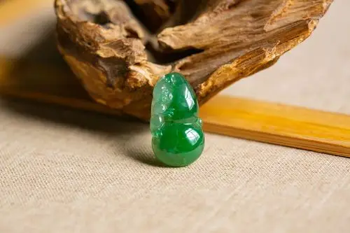 锦玉轩天然翡翠a货挂件葫芦福禄冰种xjy1601