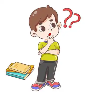 疑问的人问号人疑问人思考问题的人png素材插画