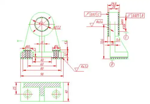 所有分类 高等教育 工学 第二组 第三情景 轴承支座 考虑到该零件主要