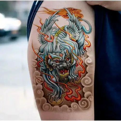貔貅纹身是彩色好看还是黑灰好看 貔貅纹身是越凶越好吗